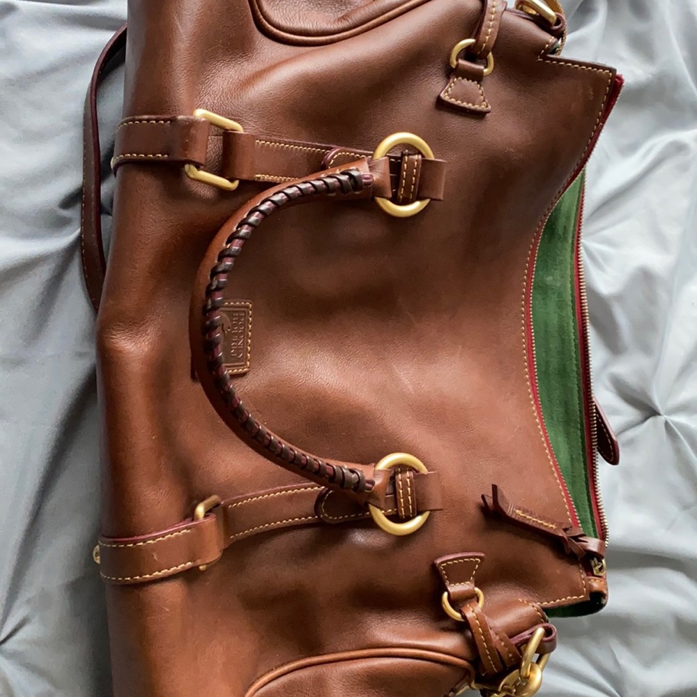 Dooney & Bourke brown leather carry